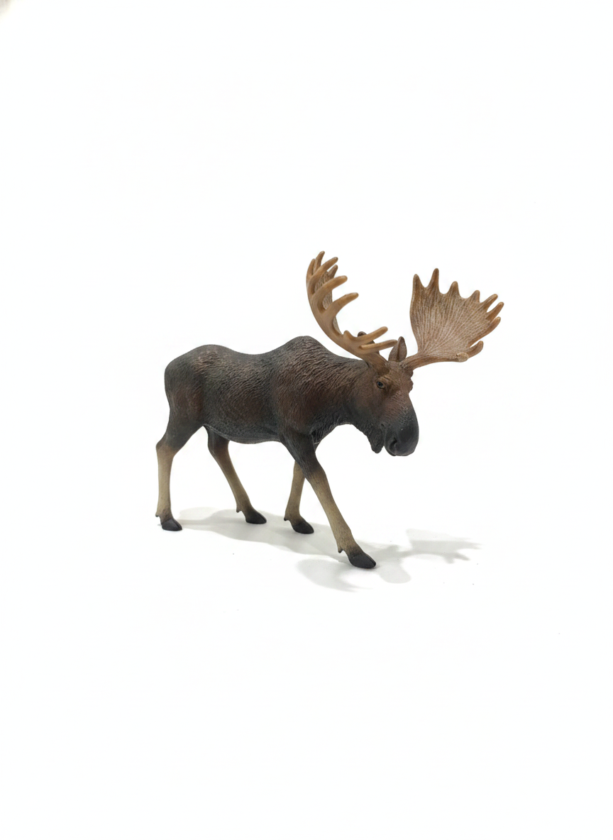Realistic Moose Animal Figure Toy