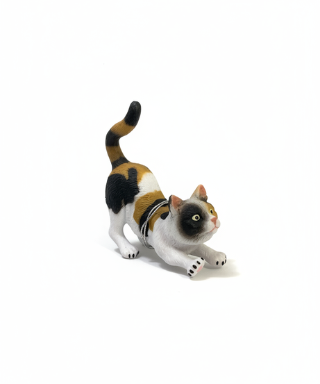 Calico Cat Kitten Figurine Toy