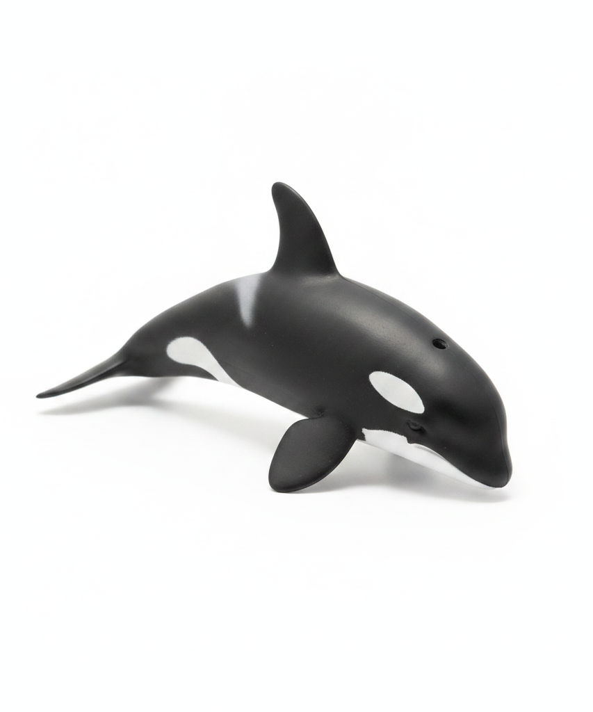 Realistic Orca Whale Toy Figure