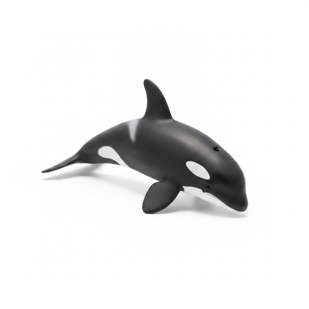 Realistic Orca Whale Toy Figure