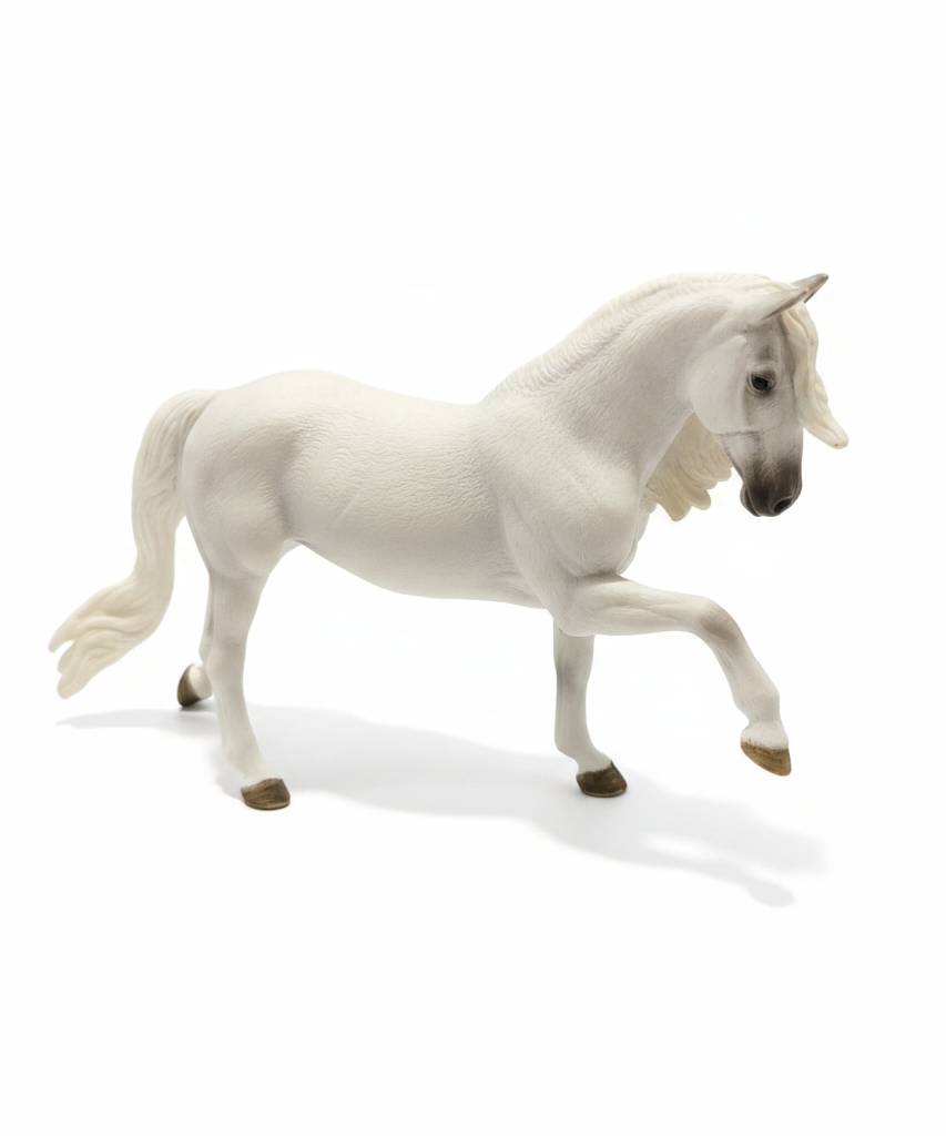 Realistic White Horse Figurine