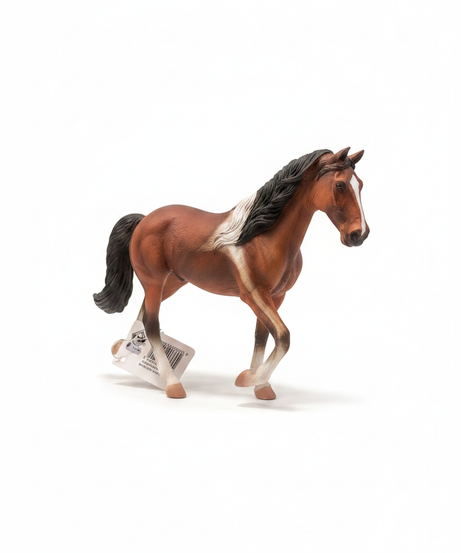 Tennessee Walking Stallion Bay Pinto Horse Figurine