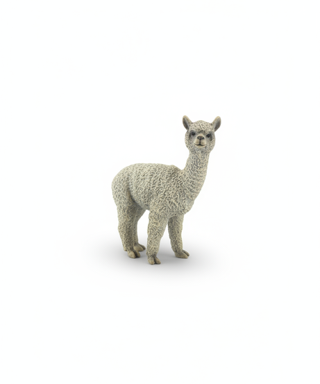 Realistic Alpaca Animal Figurine