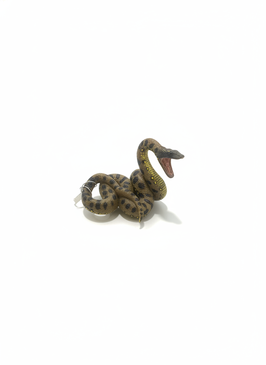 Realistic Anaconda Snake Toy Figure