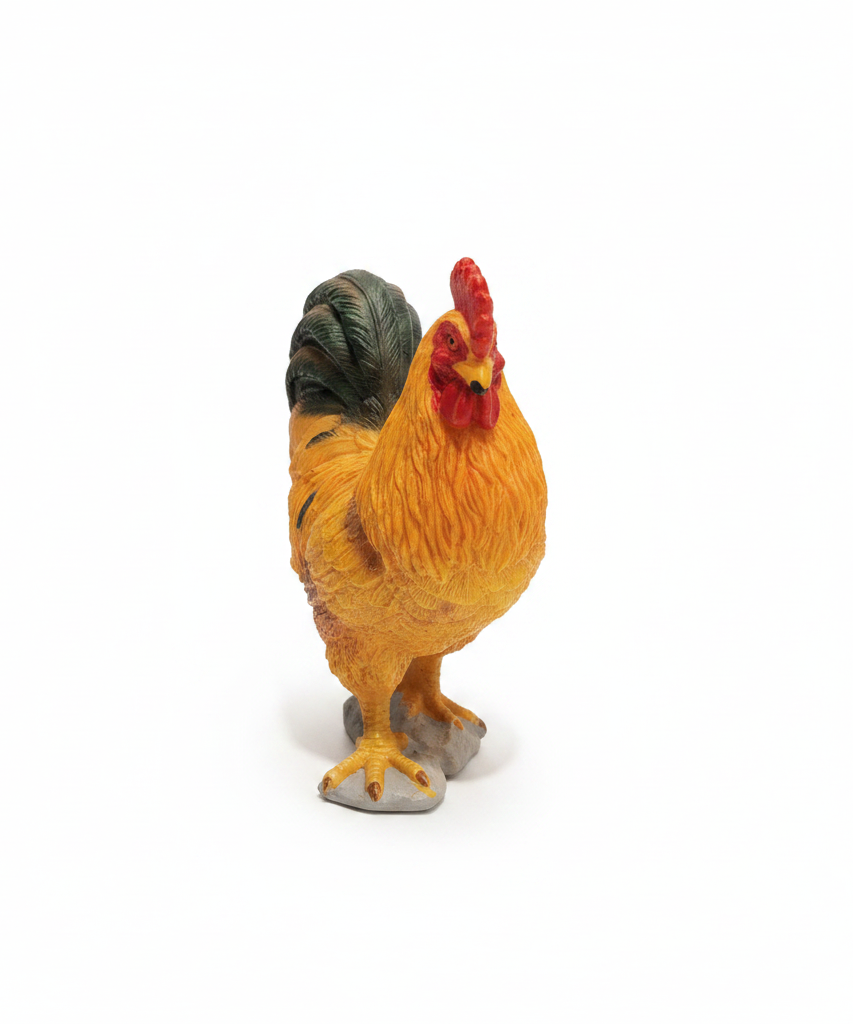 Realistic Rooster Farm Animal Figurine
