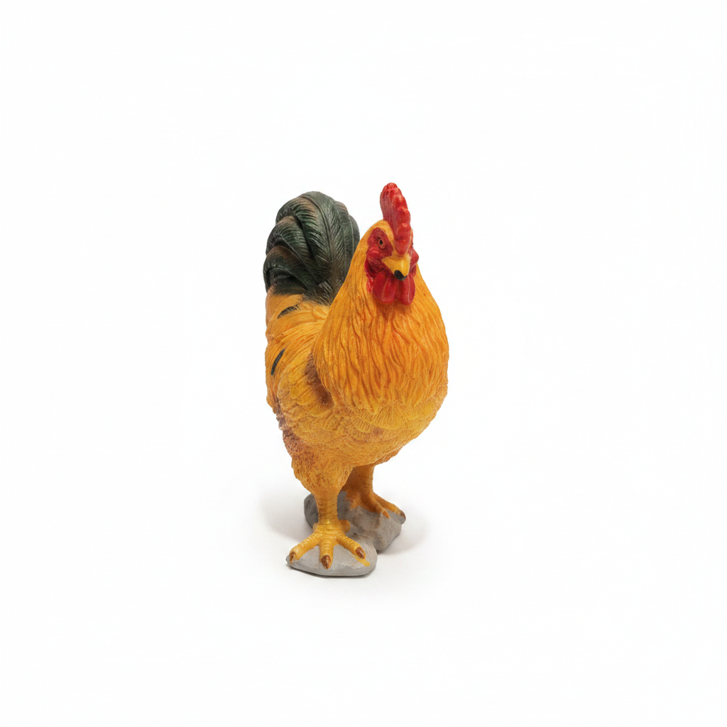 Realistic Rooster Farm Animal Figurine