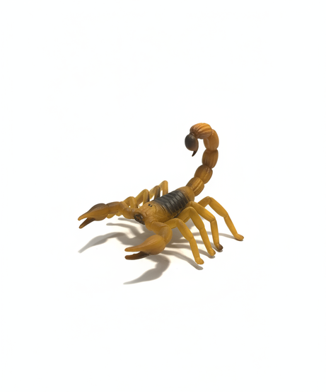 Realistic Yellow Scorpion Toy Figure