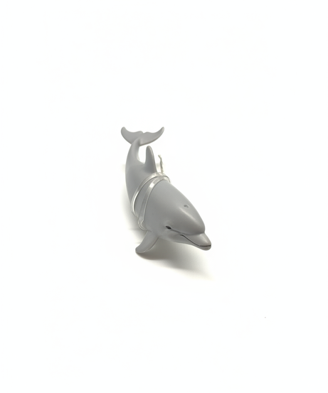 Miniature Dolphin Charm Keychain