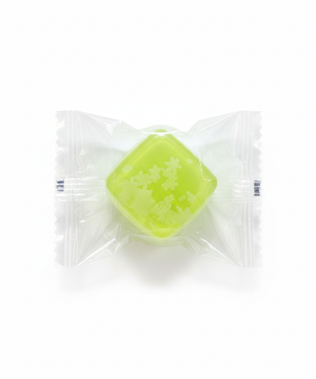 Lime Green Snowflake Gem Toy