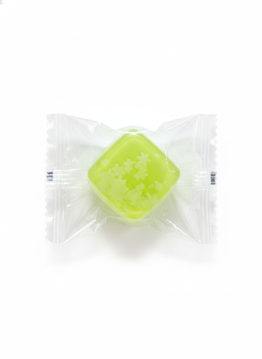 Lime Green Snowflake Gem Toy