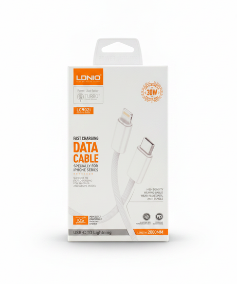 LDNIO LC902i Fast Charging USB-C to Lightning Data Cable (2000MM)
