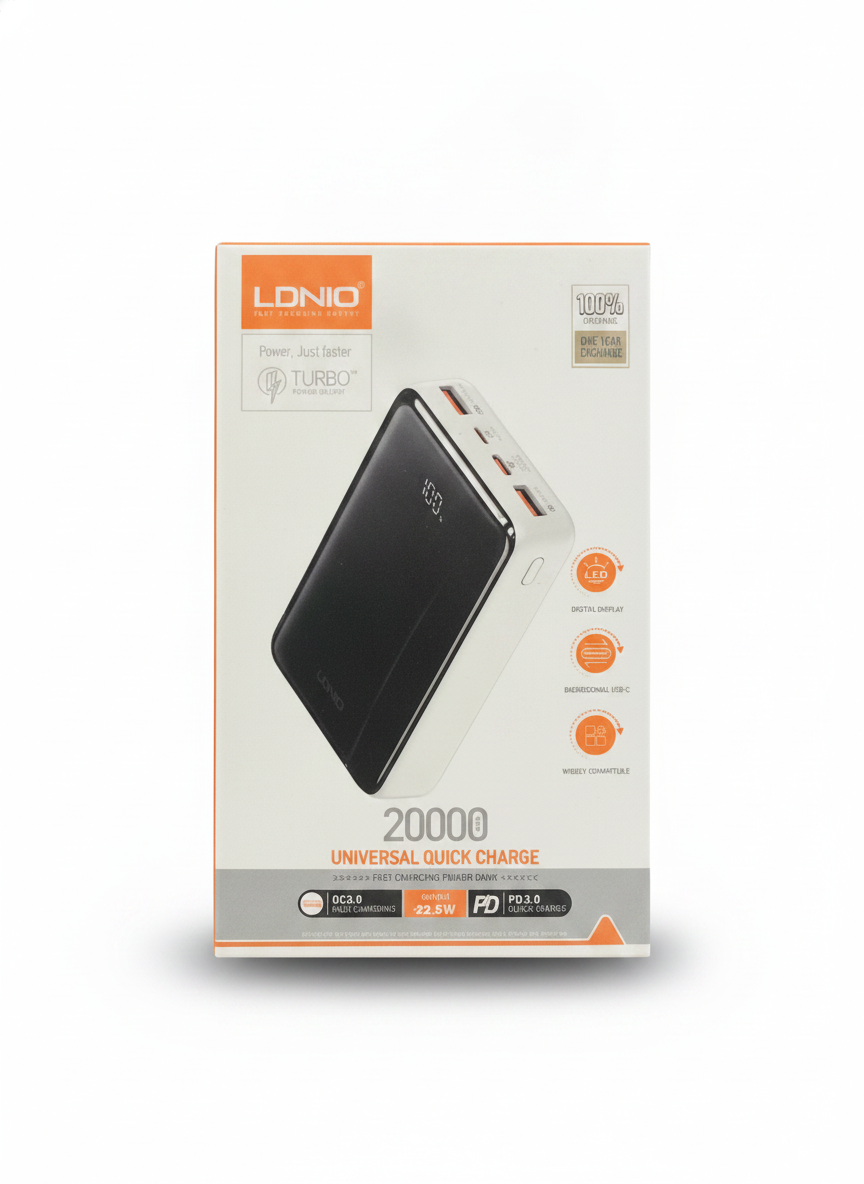 LDNIO 20000mAh Universal Quick Charge Fast Charging Power Bank