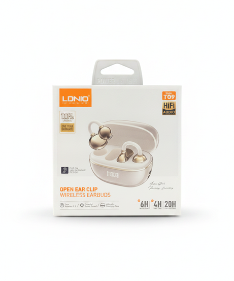 LDNIO Model T09 Open Ear Clip Wireless Earbuds