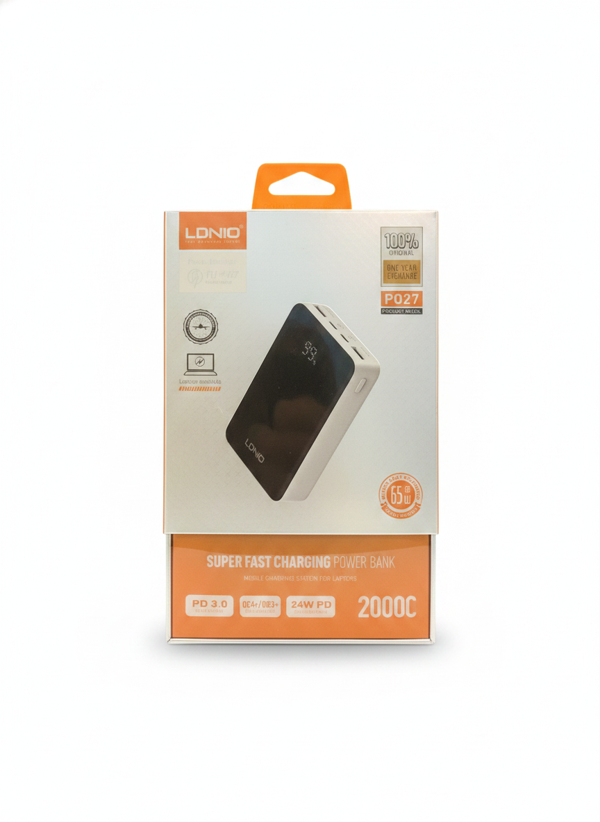 LDNIO PQ27 Super Fast Charging Power Bank 20000mAh