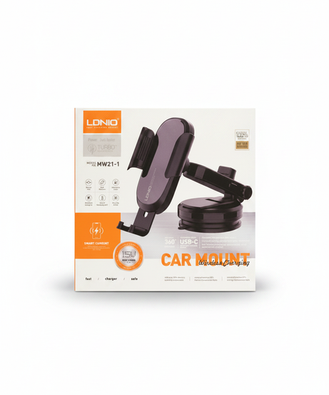 LDNIO MW21-1 Car Mount Wireless Charging (Turbo Fast Charging)