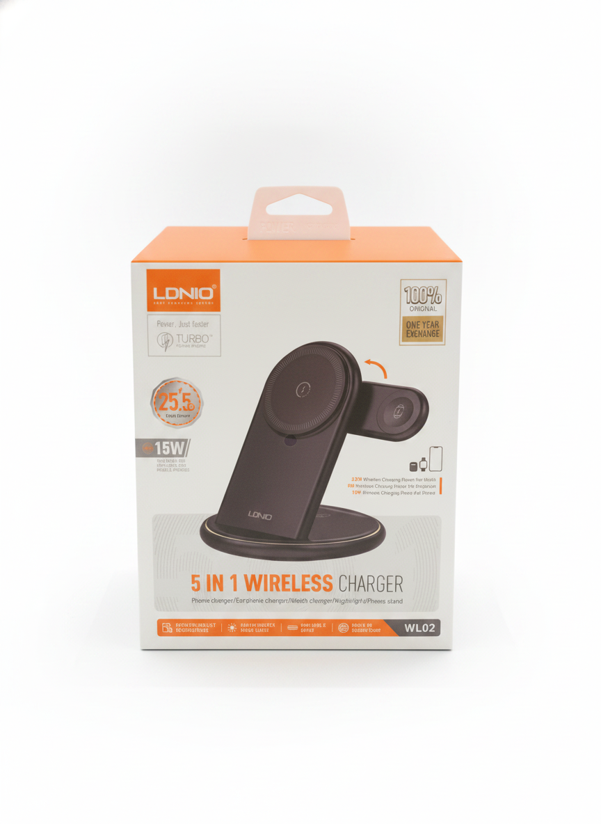 LDNIO 5 IN 1 Wireless Charger WL02