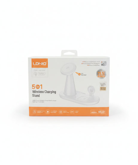 LDNIO 5 in 1 Wireless Charging Stand Model WL01