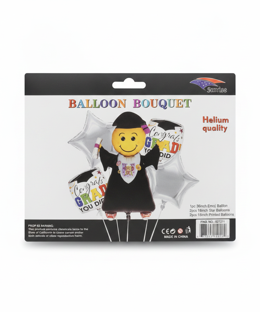 Graduation Emoji Balloon Bouquet