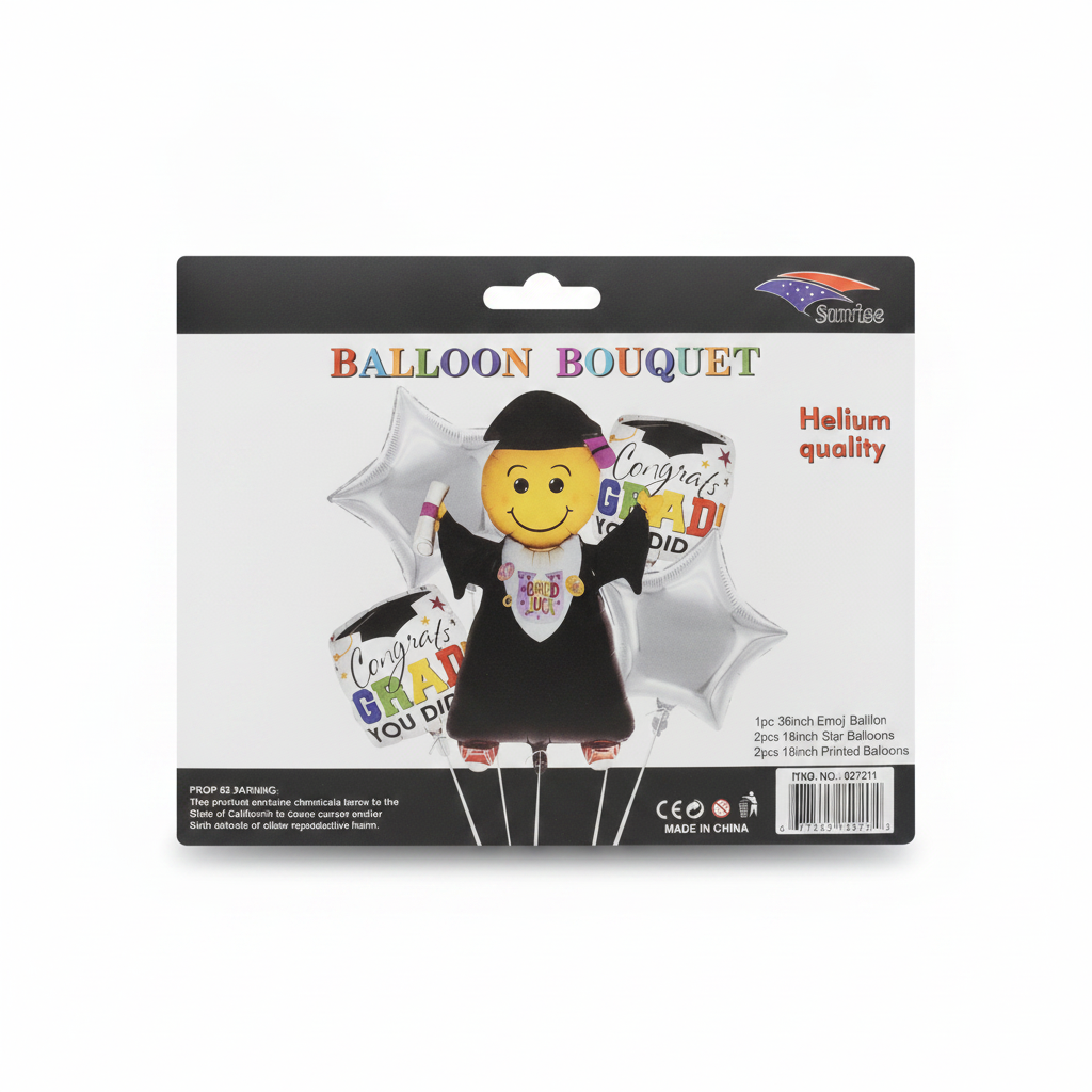 Graduation Emoji Balloon Bouquet