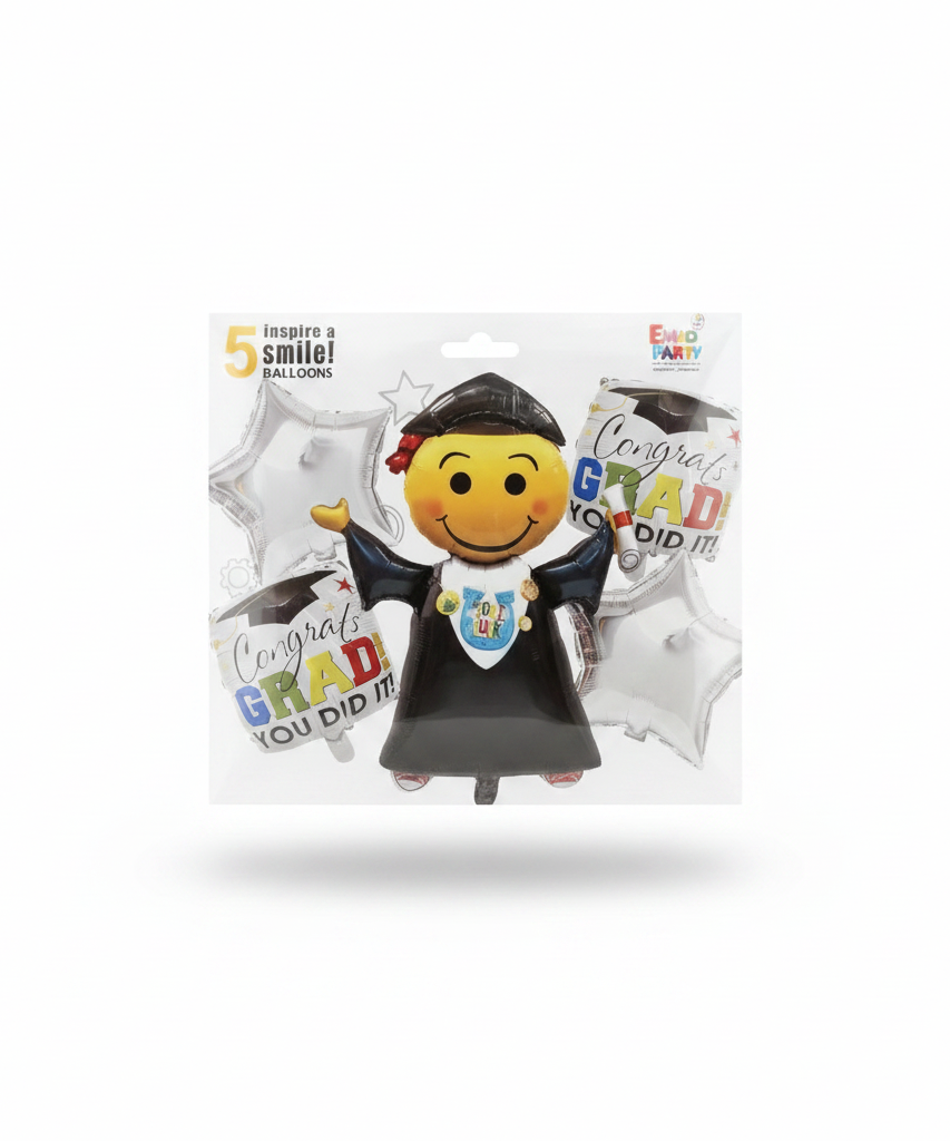 5 Inspire a Smile! Graduation Balloons Set by Emad Party