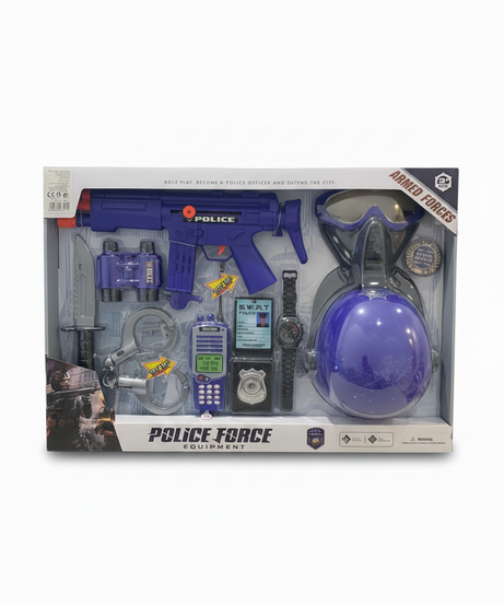Police Force Equipment Armed Forces Role Play Set