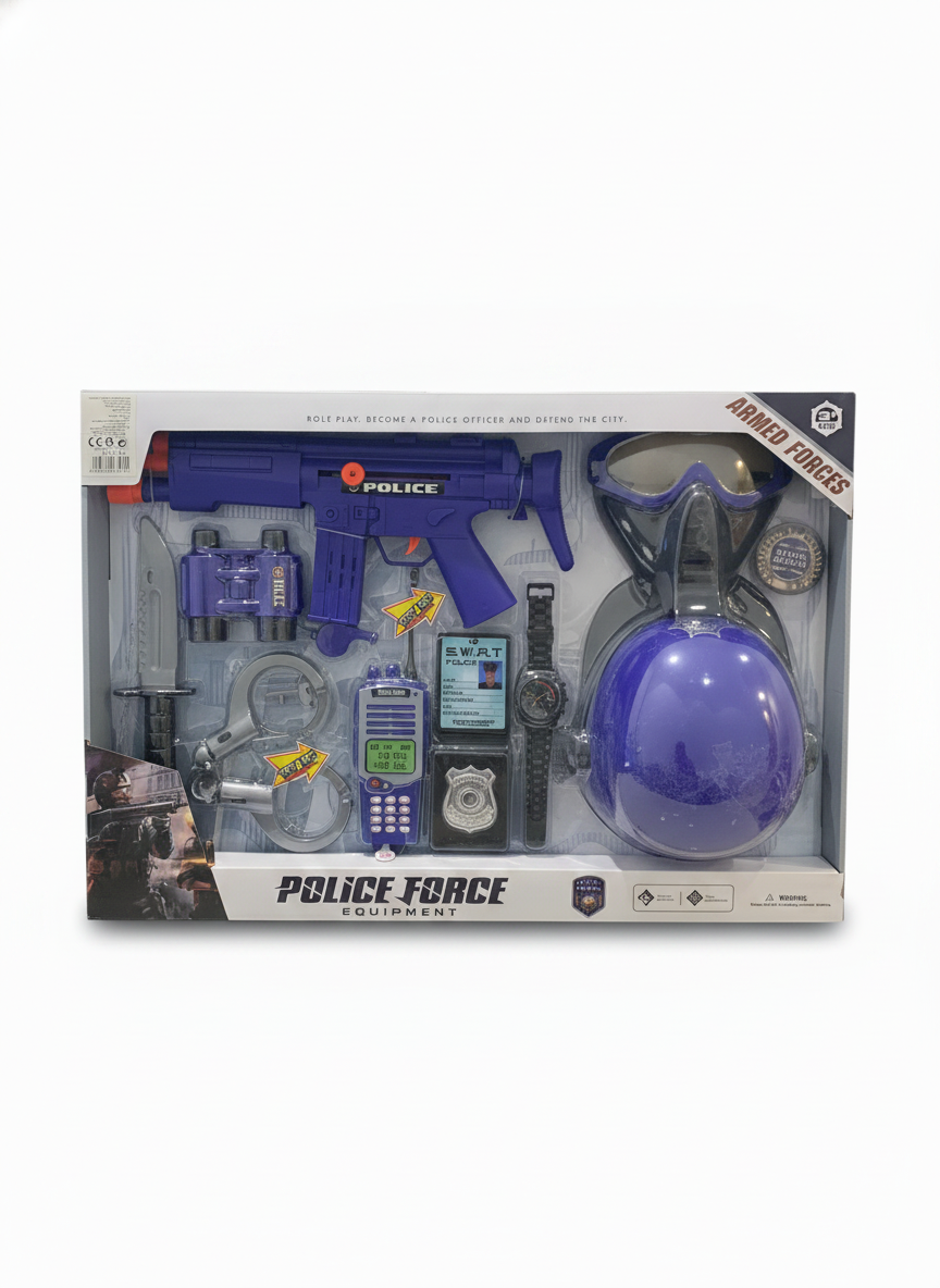Police Force Equipment Armed Forces Role Play Set