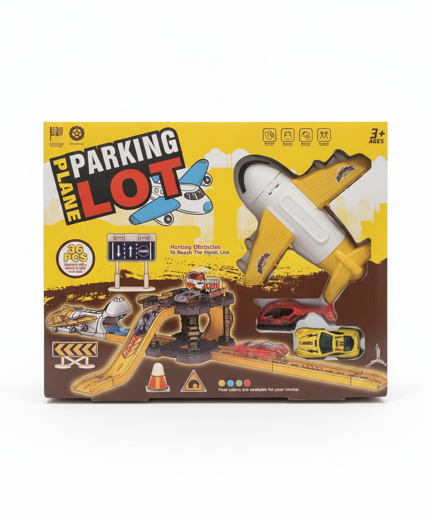 PLANE PARKING LOT Toy Set