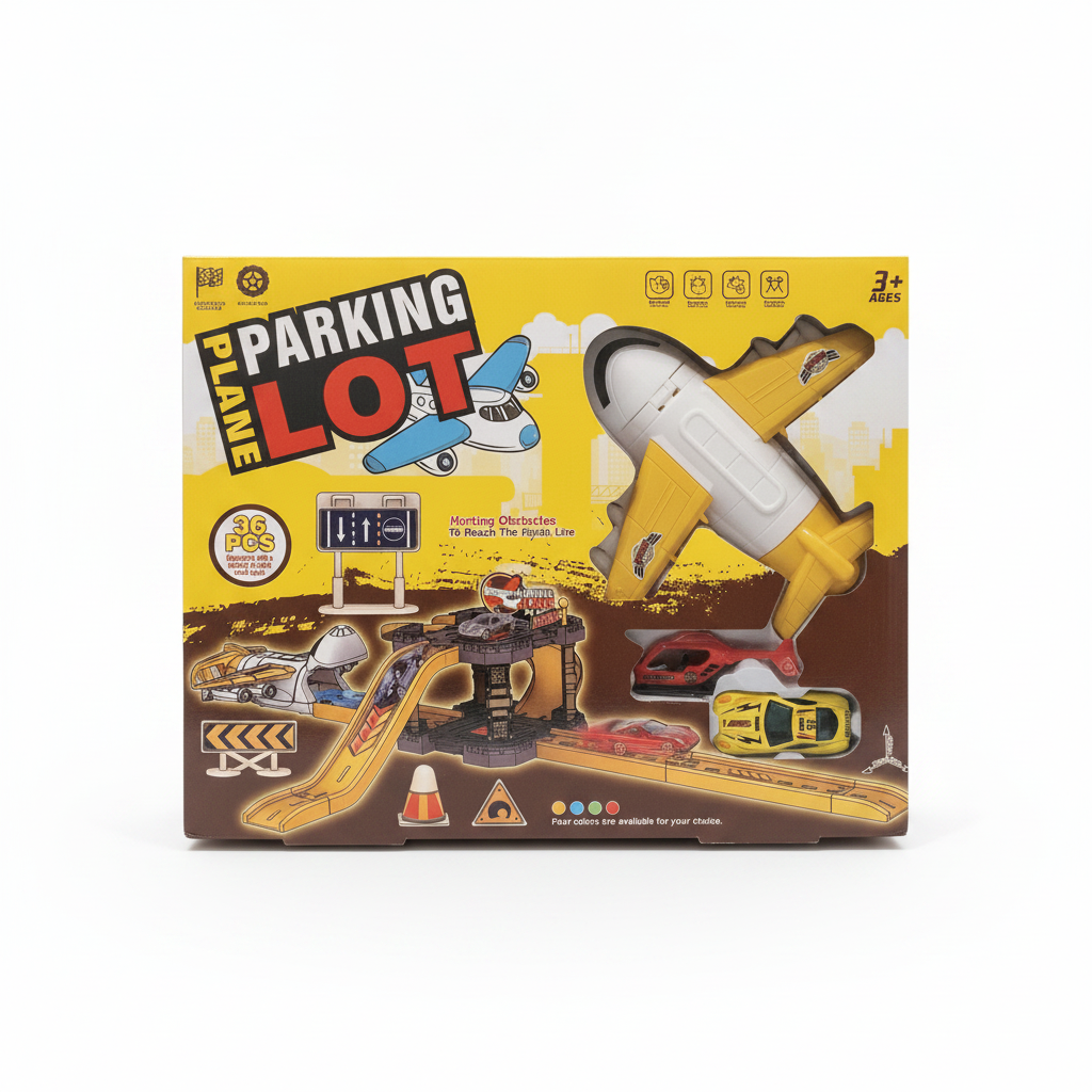 PLANE PARKING LOT Toy Set