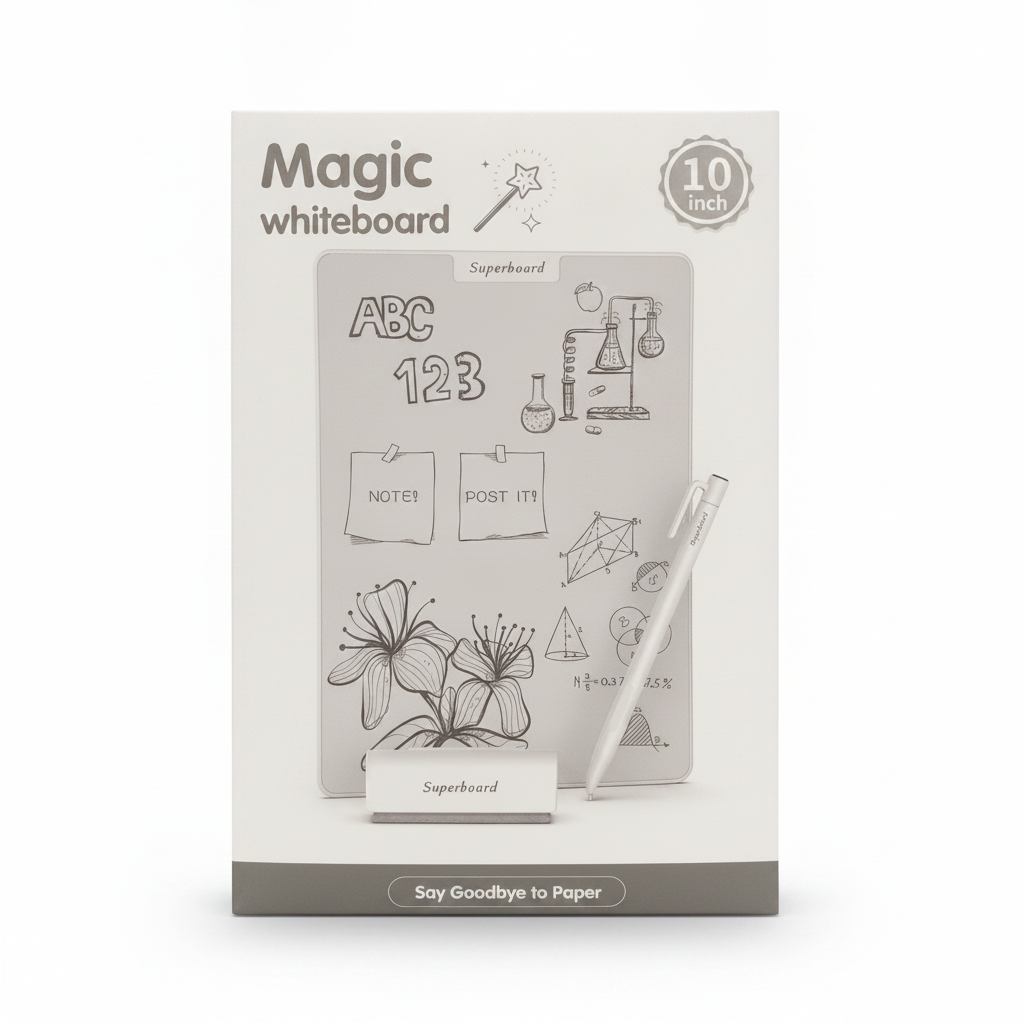 Magic Whiteboard 10 Inch Superboard