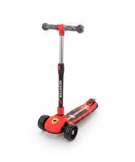 Sporty Red 3-Wheel Scooter