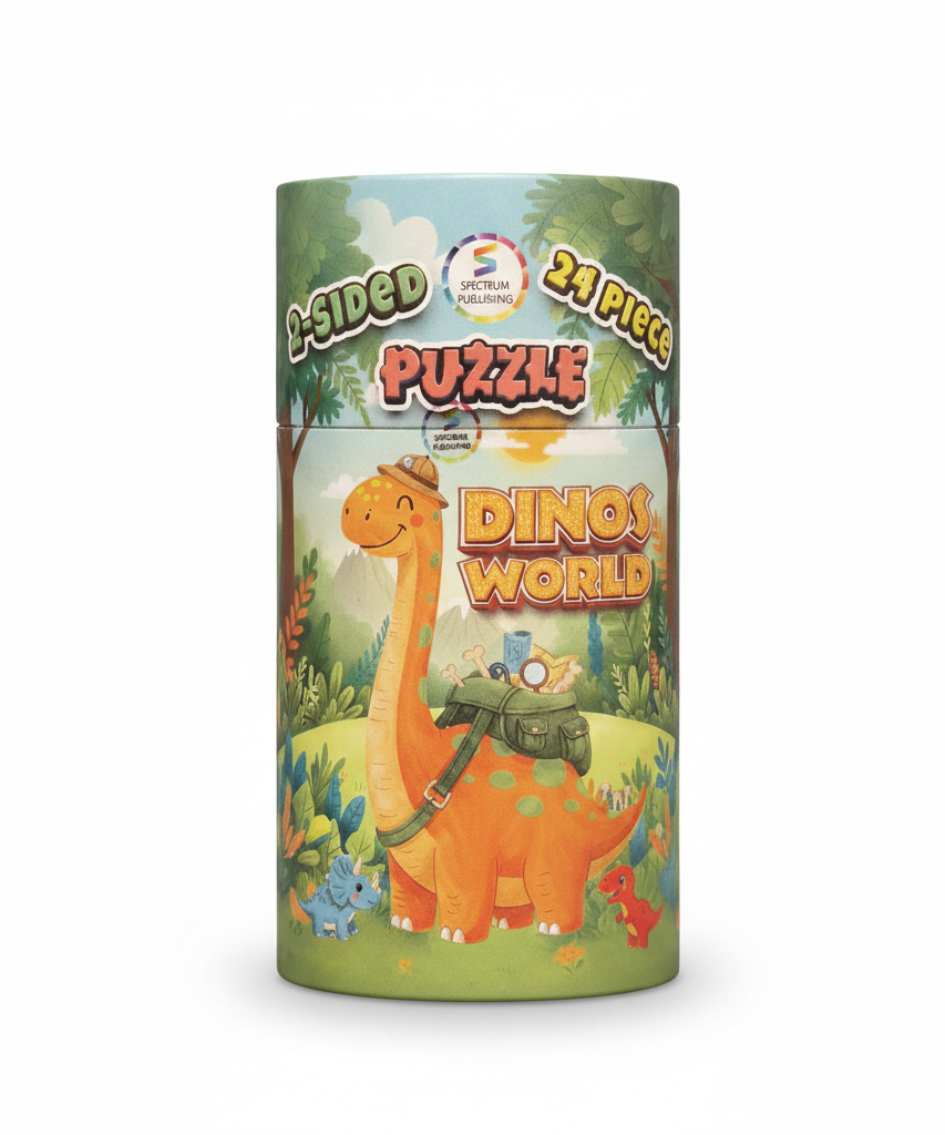 2-Sided Puzzle: Dinos World