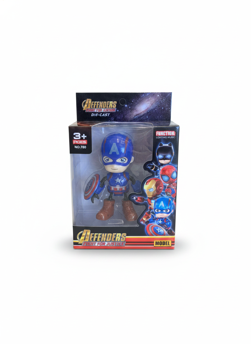 Defenders Fight For Justice Die-Cast Captain America Model
