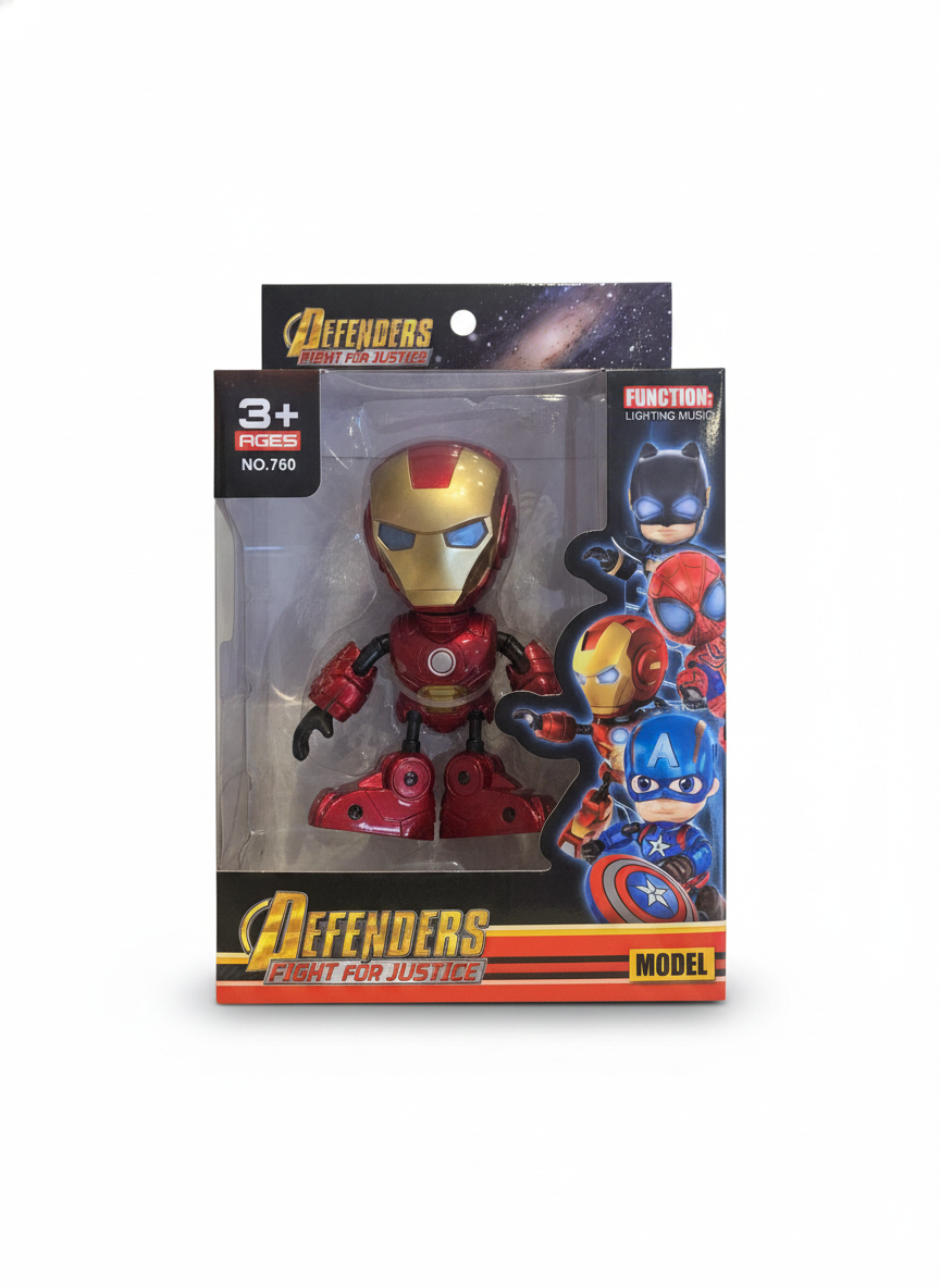 Defenders Fight For Justice Iron Man Action Figure Model No. 760
