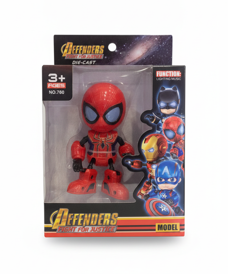 Defenders Fight for Justice Die-Cast Spider-Man Model Figure