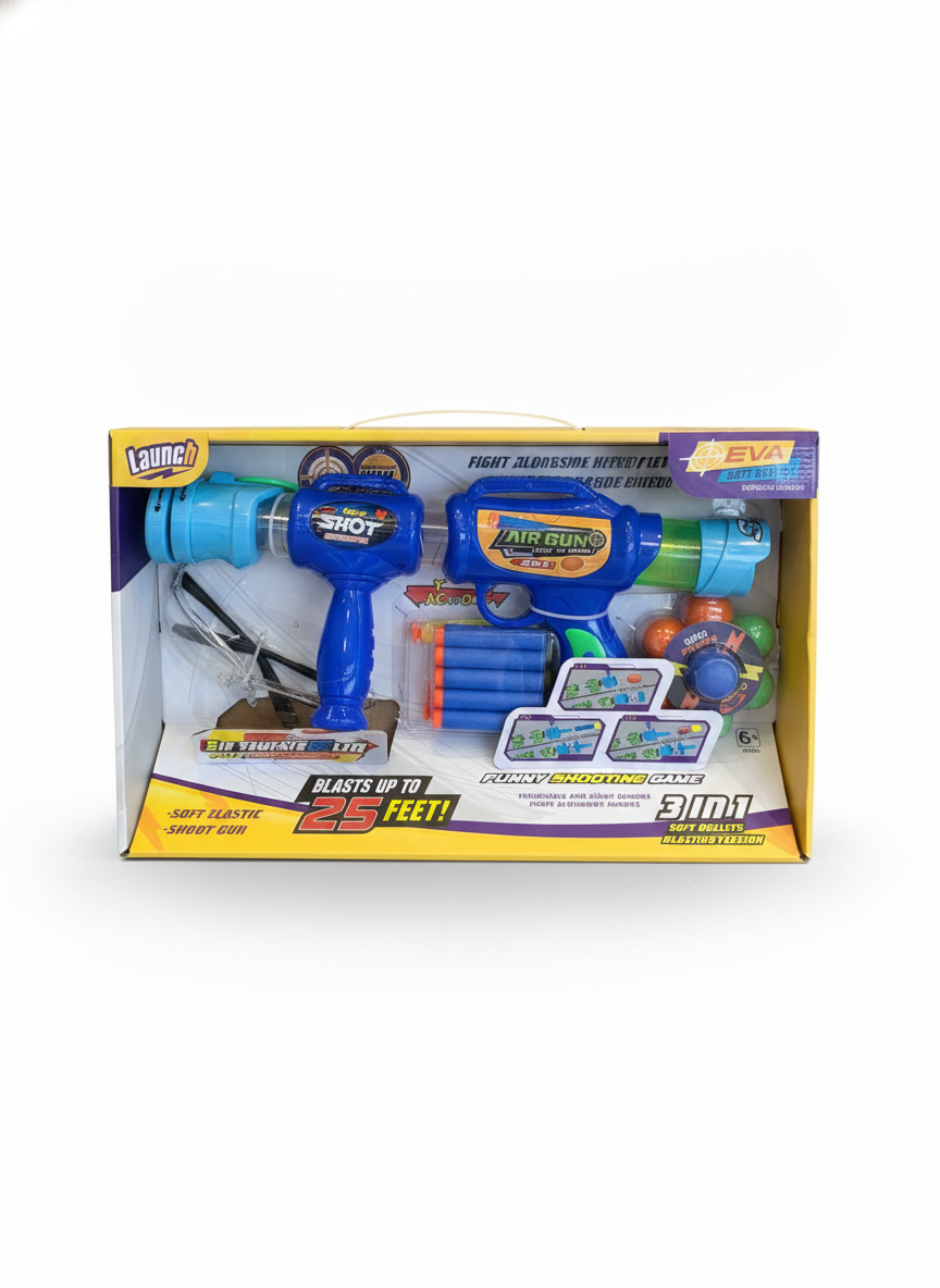 Launch 3-in-1 Soft Bullets Blasting Version (EVA Soft Bullet Upgraded Version)