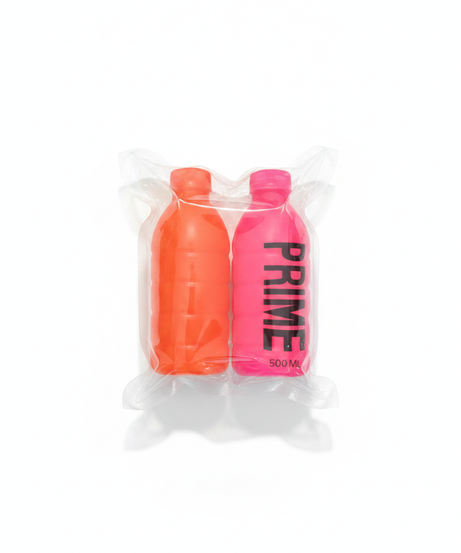 Prime Hydration Bottle squishy Toy Set (Pink & Orange)