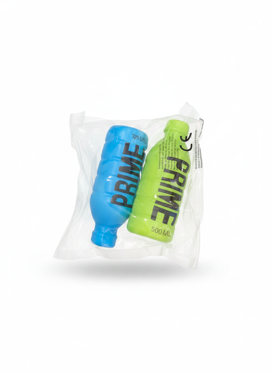 Prime Bottle Squishy Toys (2-Pack) ( Blue & Green )