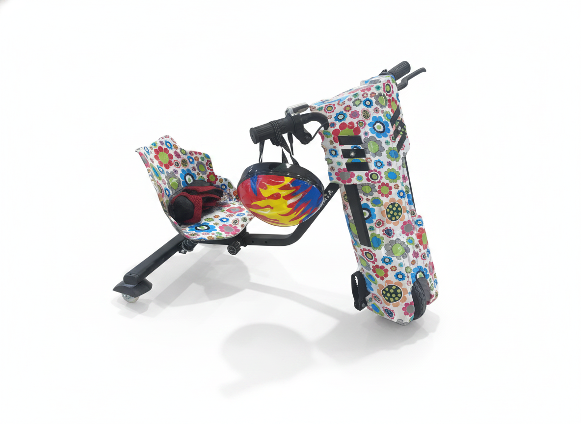 Ride-On Drift Scooter with Safety Gear