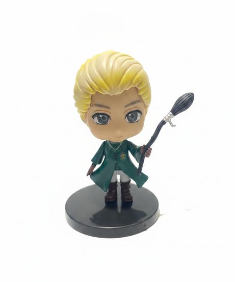 Draco Malfoy Chibi Collectible Figure with Broom