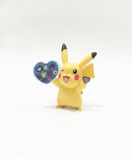Pikachu with Heart-Shaped Chocolate Box Figure