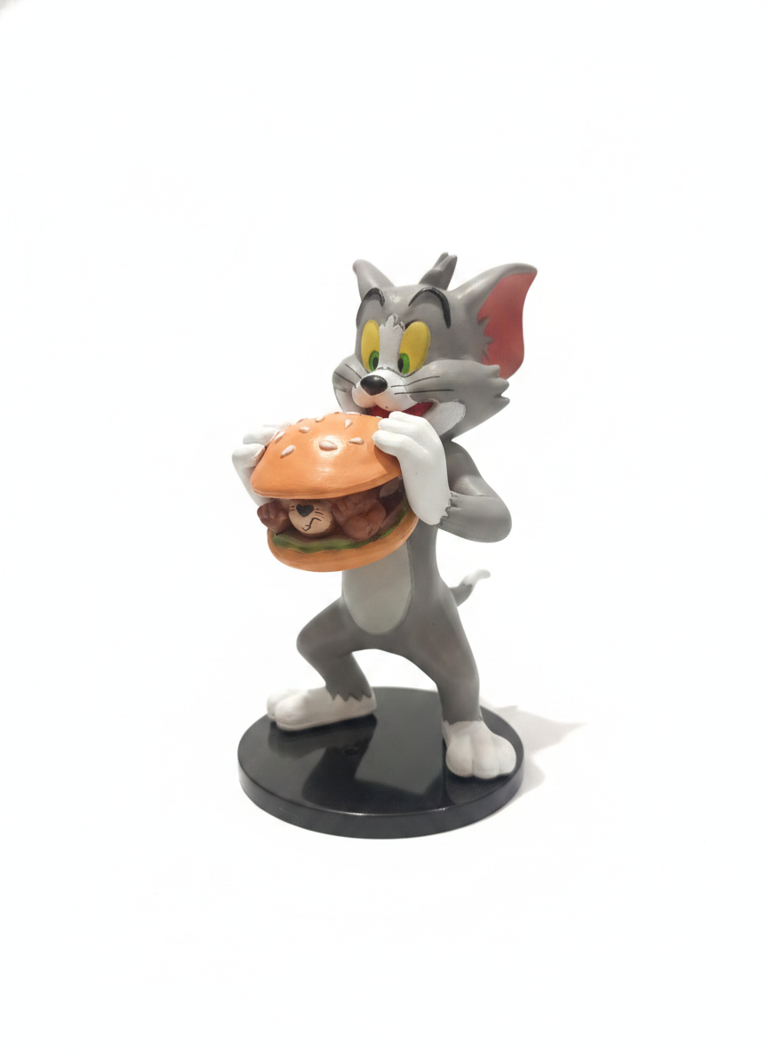 Tom & Jerry Hungry Tom Hamburger with Jerry Figurine