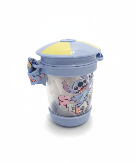 Disney Stitch Character Tumbler with Lid and Strap