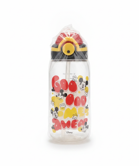 Disney Mickey Mouse "Goo Goo Ahead" Water Bottle with Straw