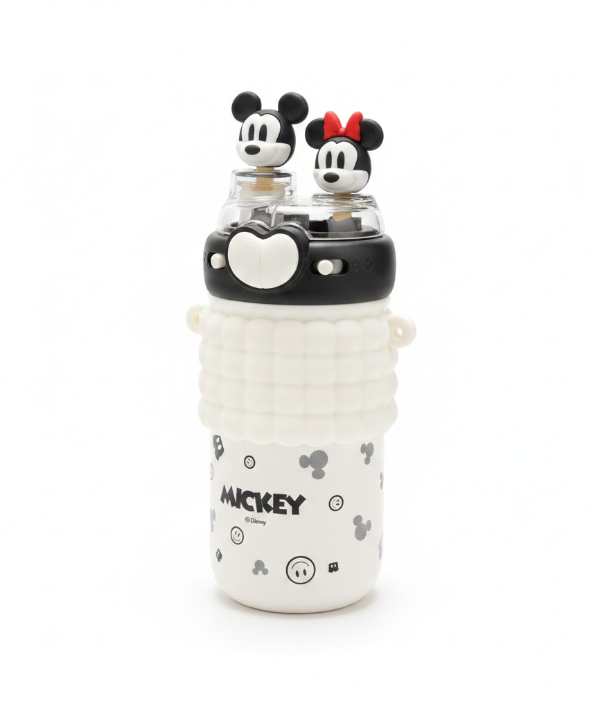 Disney Mickey & Minnie Dual Spout Kids Water Bottle