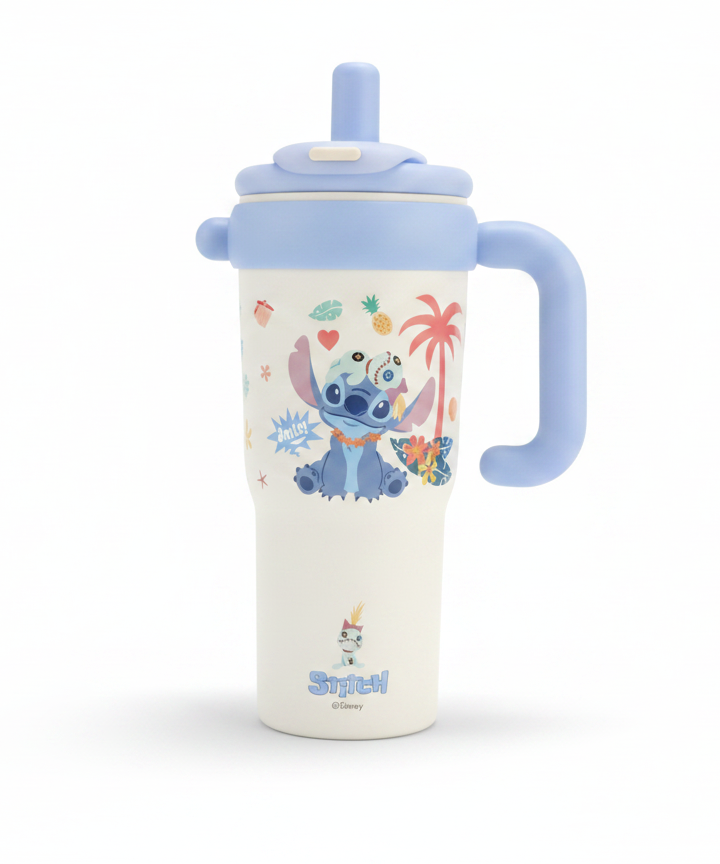 Disney Stitch Insulated Straw Bottle