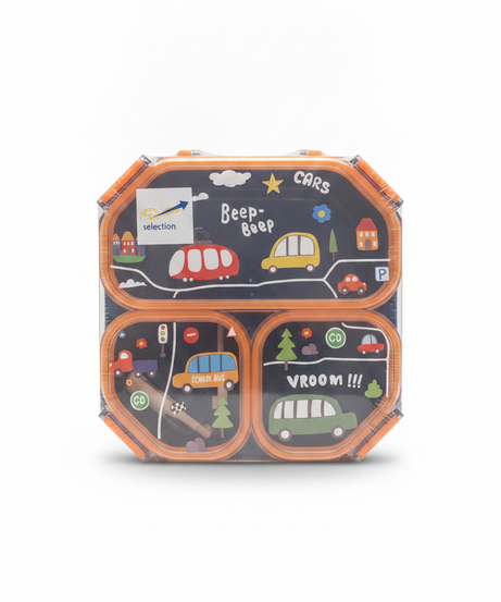 Selection Kids' Beep-Beep Vroom!!! Cars Divided Container