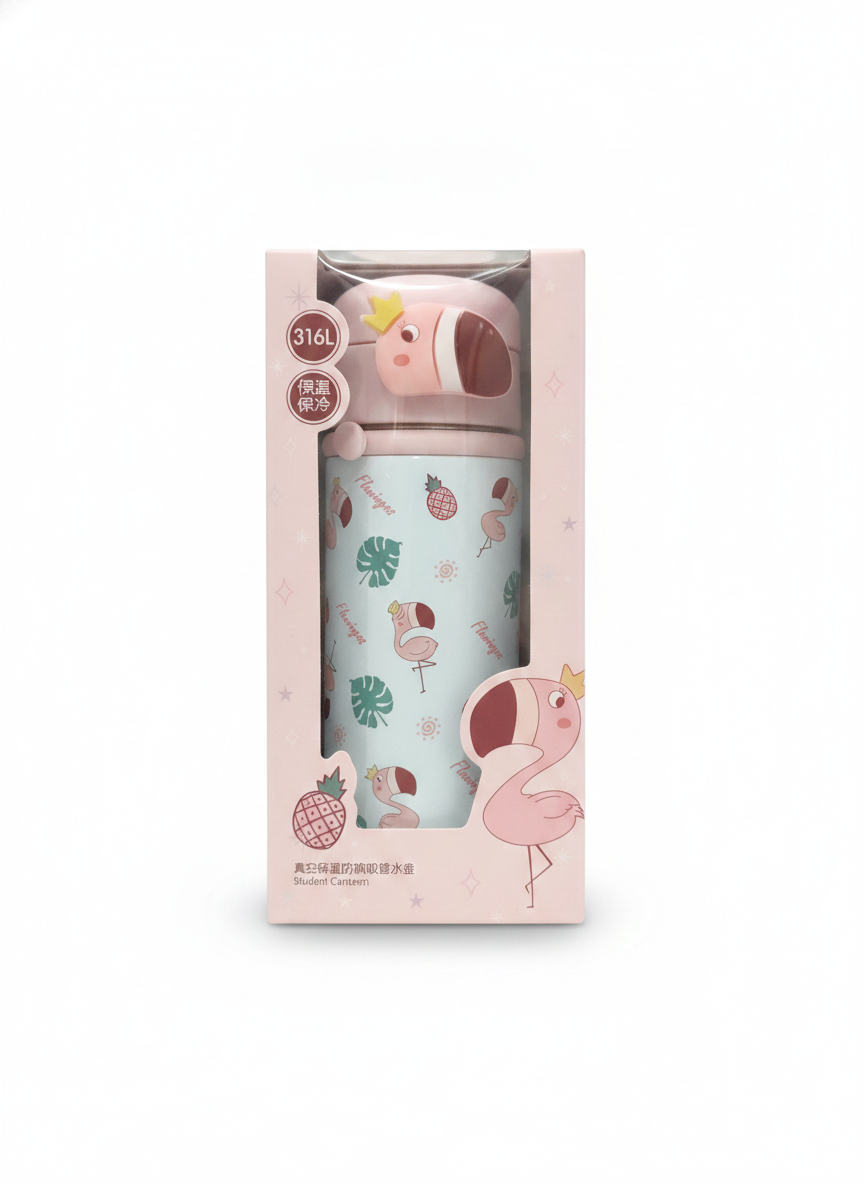 Flamingo 316L Vacuum Insulated Student Canteen Water Bottle