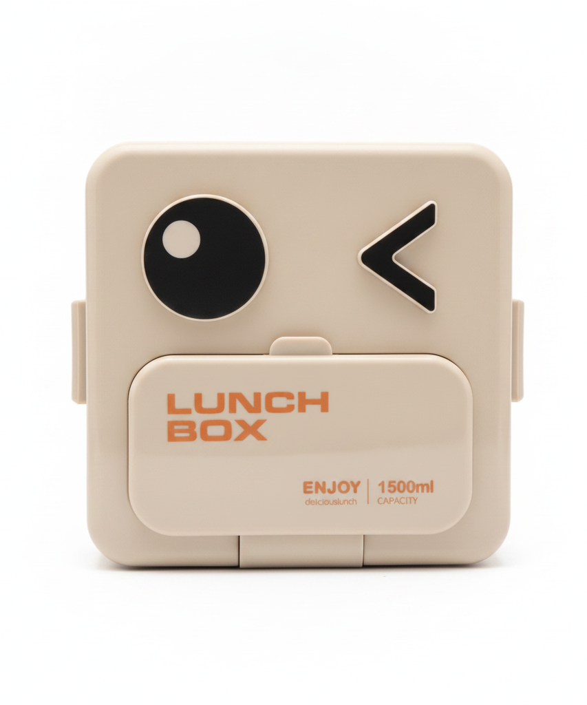 Enjoy Delicious Lunch Box with Winking Face