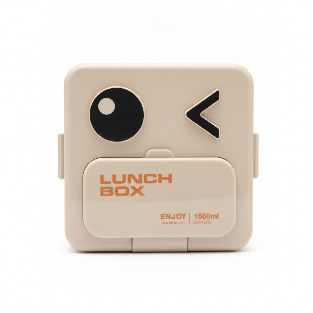 Enjoy Delicious Lunch Box with Winking Face
