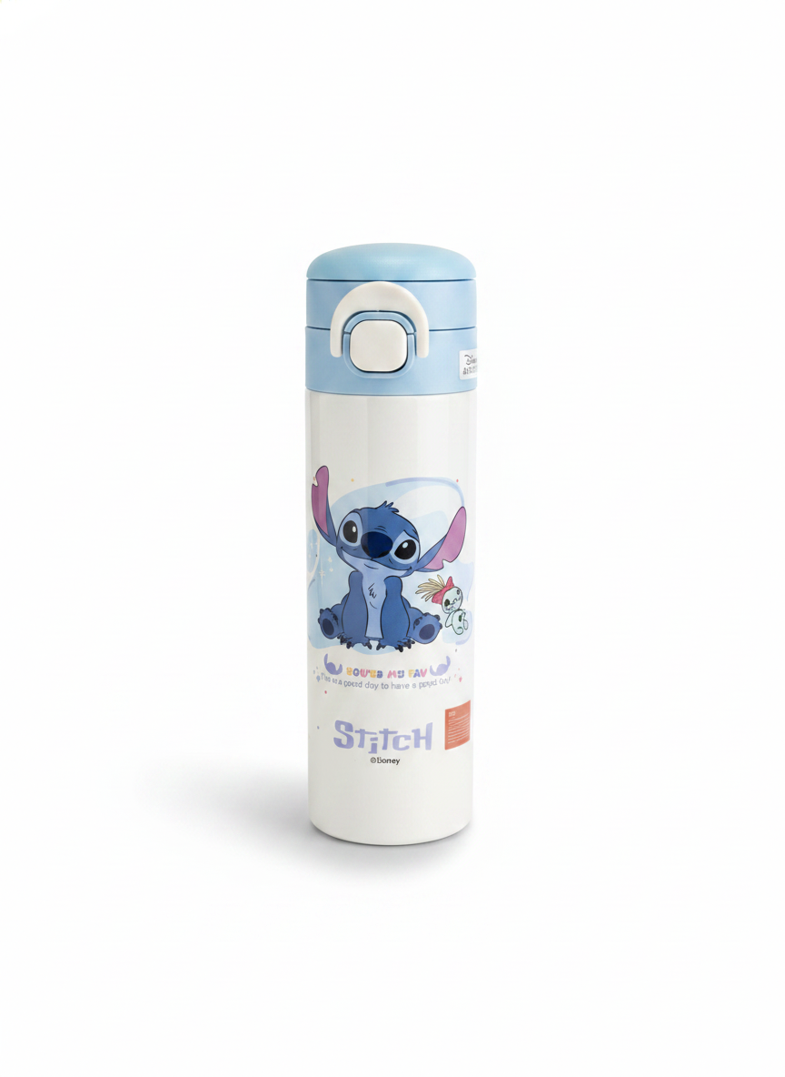 Disney Stitch Water Bottle with Carrier